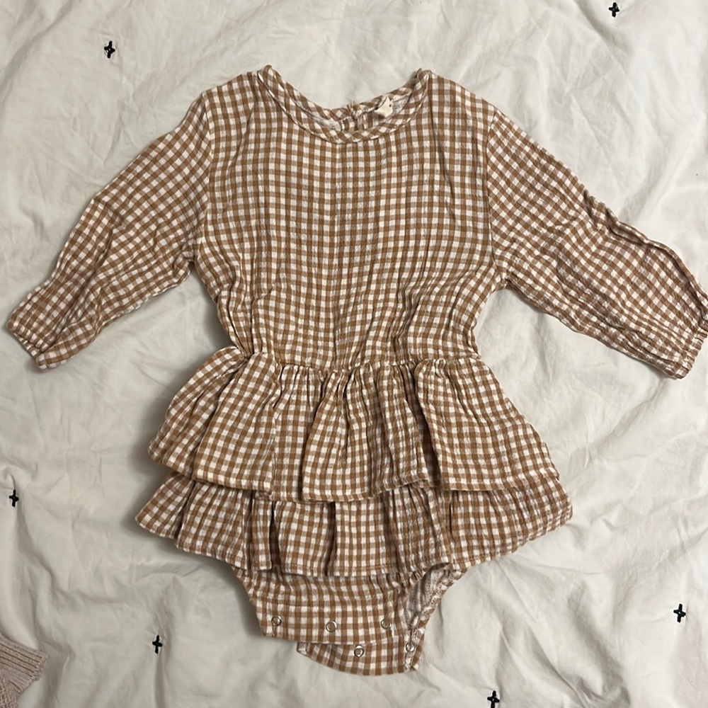Quincy Mae skirted romper